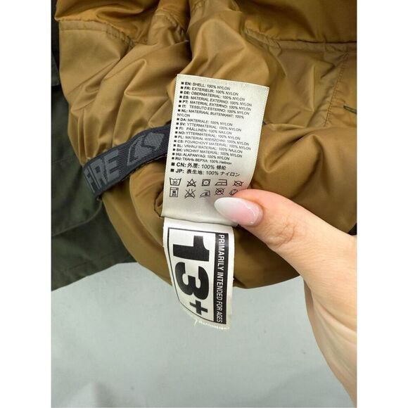 Bonfire Mens Green Hooded Brigade Snowboard Skiing Jacket Coat Size Large - Picture 9 of 12